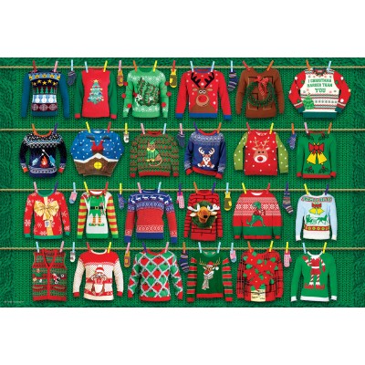 Puzzle Eurographics-8551-5662 Ugly Christmas Sweaters Tin