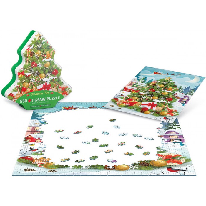 Puzzle  Eurographics-8551-5663 Christmas Tree Tin