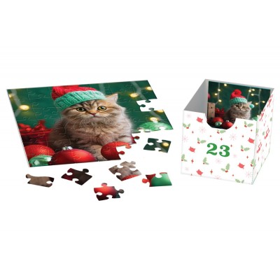 Eurographics-8924-5922 Advent Calendar - Christmas Whiskers - 24 Puzzles