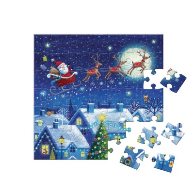 Eurographics-9924-5805 Advent Calender - Christmas Town - 24 Puzzles