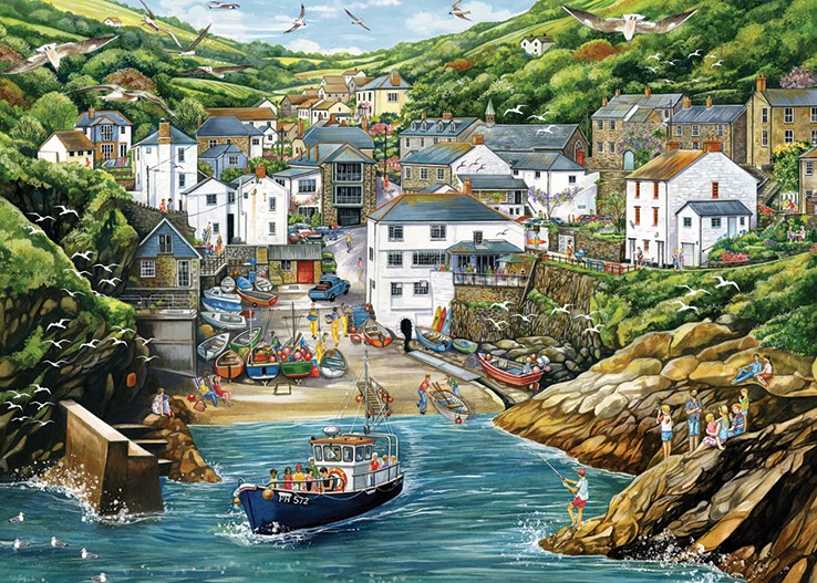  Gibsons Port Isaac Jigsaw Puzzle (500 Pieces) : Toys