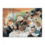  Galison-36751 Luncheon of the Boating Party Meowsterpiece - 1000 Piece Puzzle