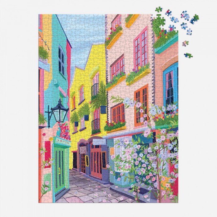  Galison-37611 London Passage - 1000 Piece Puzzle in Square Box