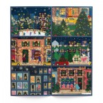  Galison-37878 Joy Laforme - Winter Lights 12 Days of Puzzles with 80 Pieces - Holiday Countdown