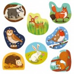  Gibsons-G1034 8 Puzzles - Woodland Friends