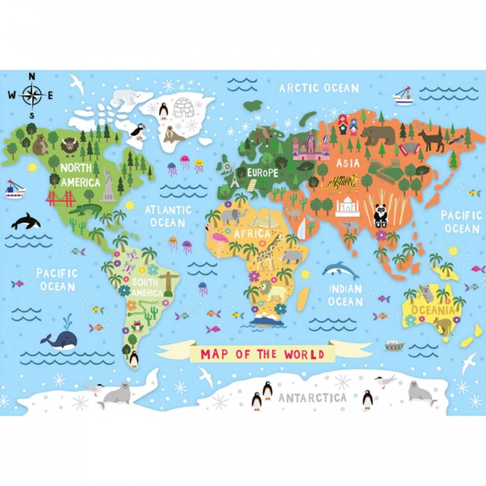 Puzzle Gibsons-G1051 XXL Pieces - It's a Big World