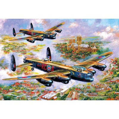 Puzzle Gibsons-G3113 Jim Mitchell - Lancasters Over Lincoln