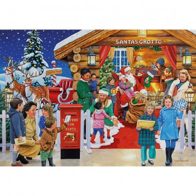 Gibsons-G5068 4 Puzzles - A Christmas to Remember