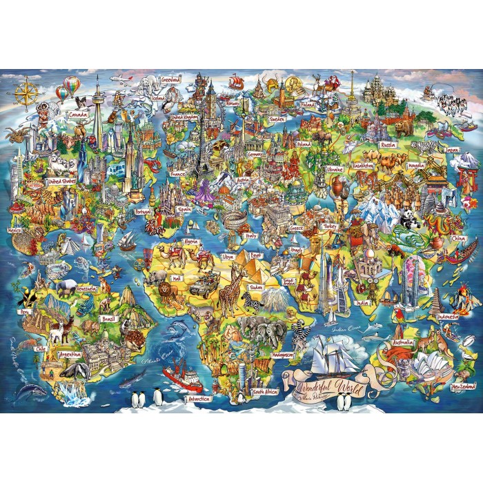 Puzzle Gibsons-G7098 Wonderful World