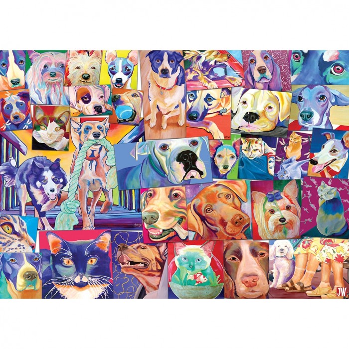 Puzzle Gibsons-G7136 The World of Cats & Dogs