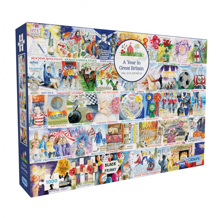 Puzzle  Gibsons-G7140 A Year in Great Britain
