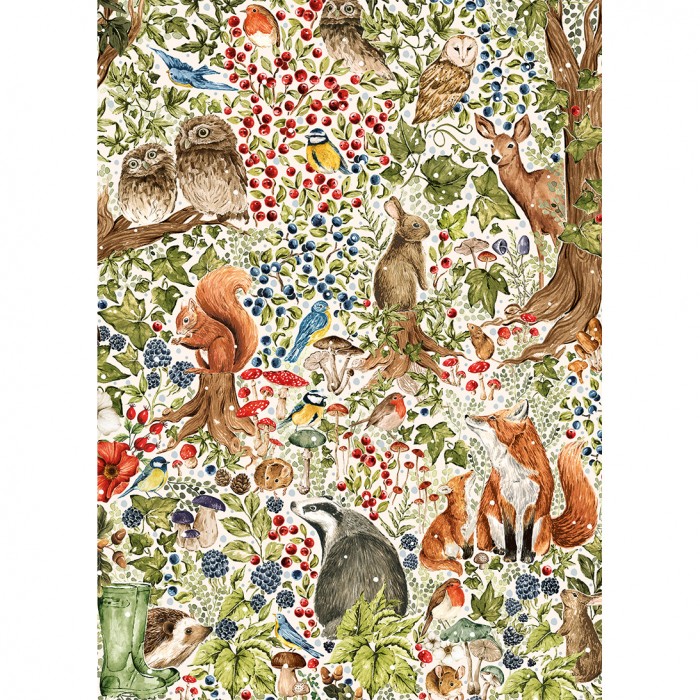 Puzzle Gibsons-G7217 The Art File: Woodland Wildlife