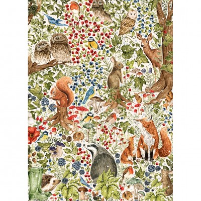 Puzzle Gibsons-G7217 The Art File: Woodland Wildlife