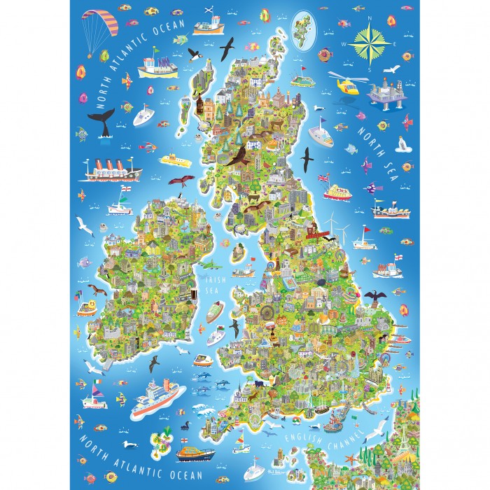 Jigsaw Puzzle - 150 Pieces - Maxi - Great Britain and Ireland