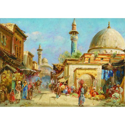 Puzzle Gold-Puzzle-60744 Carl Wuttke: Orientalist Street View