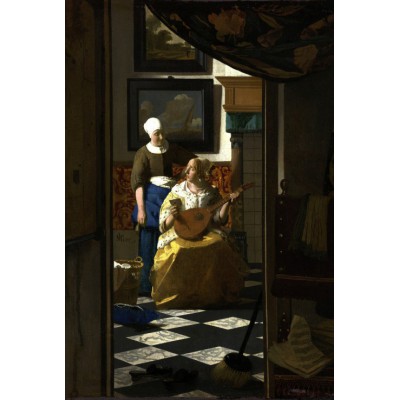 Puzzle Grafika-F-30880 Vermeer Johannes: The Loveletter, 1669-1670