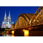 Puzzle  Grafika-F-30926 Cathedral and Hohenzollern Bridge - Cologne