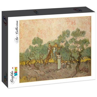 Puzzle Grafika-F-30936 Van Gogh: Women Picking Olives,1889