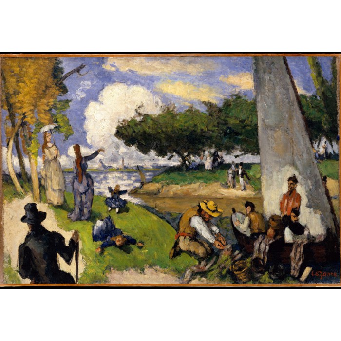 Paul Cézanne: The Fishermen (Fantastic Scene), 1875