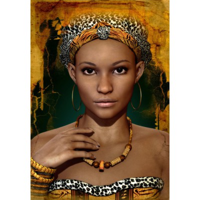 Puzzle Grafika-F-30998 African Woman