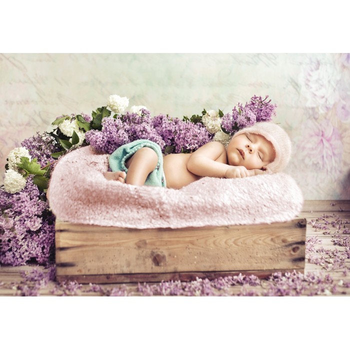 Puzzle  Grafika-F-31100 Konrad Bak: Baby sleeping in the Lilac