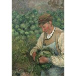 Puzzle  Grafika-F-31243 Camille Pissarro: The Gardener - Old Peasant with Cabbage