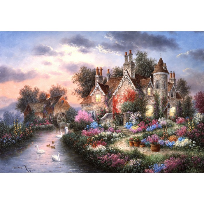 Puzzle  Grafika-F-31419 Dennis Lewan - Mill Creek Manor