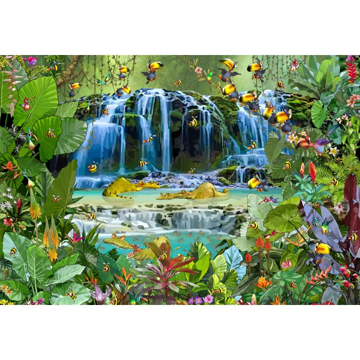 Puzzle  Grafika-F-31453 François Ruyer - Waterfall