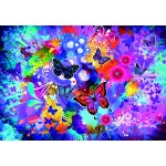 Puzzle  Grafika-F-31507 Colorful Flowers and Butterflies
