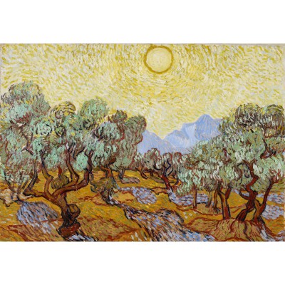 Puzzle Grafika-F-31701 Vincent van Gogh: Olive Trees, 1889