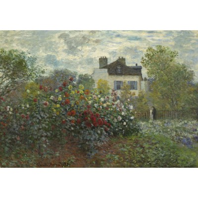 Puzzle Grafika-F-31712 Claude Monet - The Artist's Garden in Argenteuil, 1873