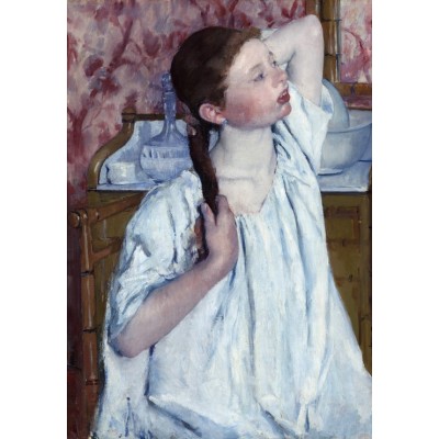 Puzzle Grafika-F-31820 Mary Cassatt: Girl Arranging Her Hair, 1886