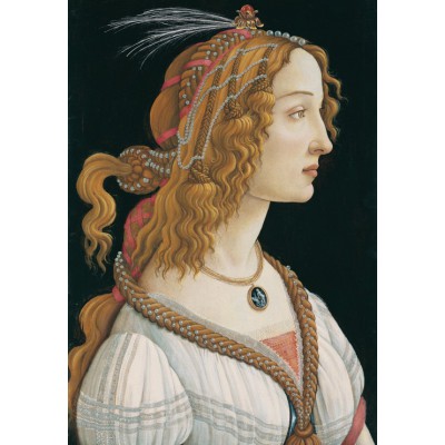 Puzzle Grafika-F-31945 Sandro Botticelli: Portrait of a young Woman, 1494