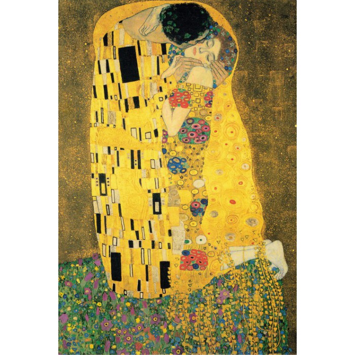 Klimt Gustav : The Kiss, 1907-1908
