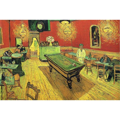 Puzzle Grafika-F-32040 Vincent van Gogh: The Night Cafe, 1888