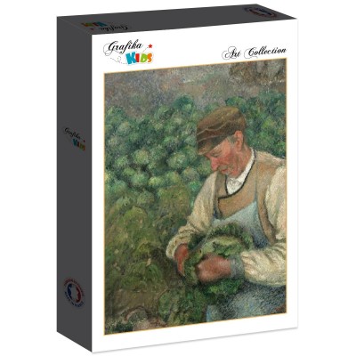 Puzzle Grafika-F-32121 Camille Pissarro: The Gardener - Old Peasant with Cabbage