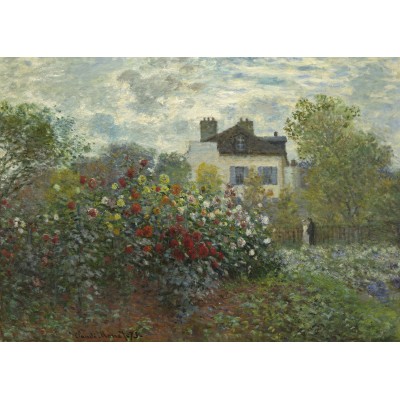 Puzzle Grafika-Kids-01038 Magnetic Pieces - Claude Monet - The Artist's Garden in Argenteuil, 1873