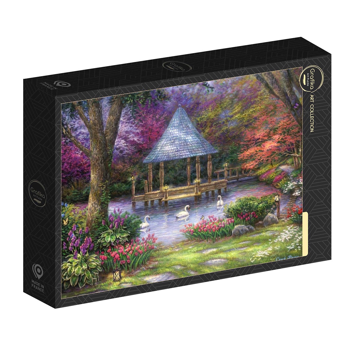 Puzzle Chuck Pinson - Swan Pond Grafika-F-33231 1000 pieces Jigsaw ...