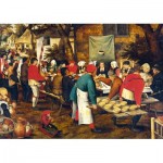 Puzzle  Grafika-F-30003 Pieter Brueghel the Younger - Peasant Wedding Feast, 1630