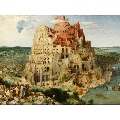 Puzzle Grafika-F-30058 Pieter Bruegel the Elder - The Tower of Babel, 1563
