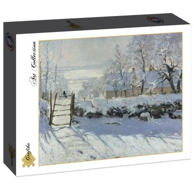 Puzzle Grafika-F-30093 Claude Monet : The Magpie, 1868-1869