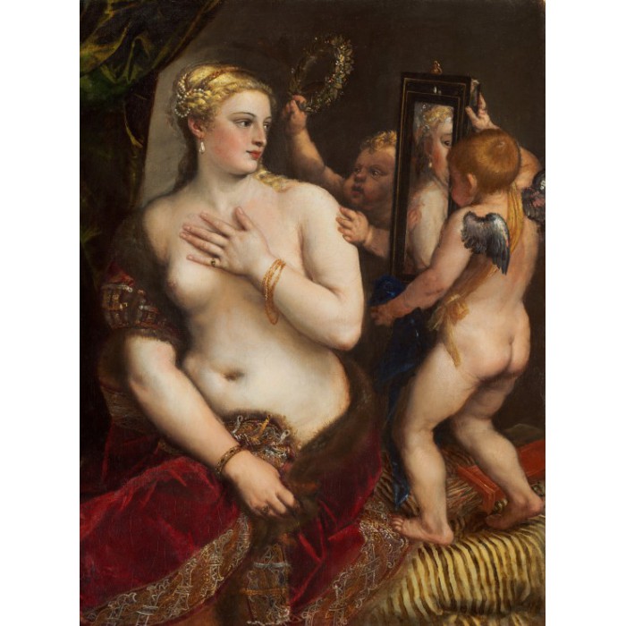 Puzzle  Grafika-F-30142 Titien : Vénus au Miroir