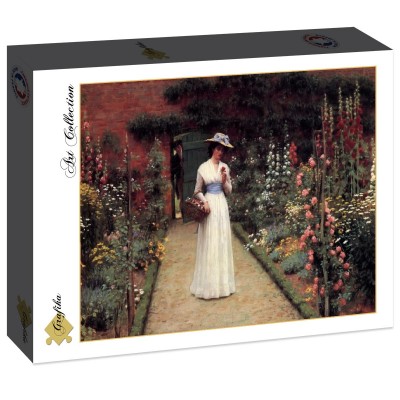 Puzzle Grafika-F-30143 Edmund Blair Leighton: Lady in a Garden