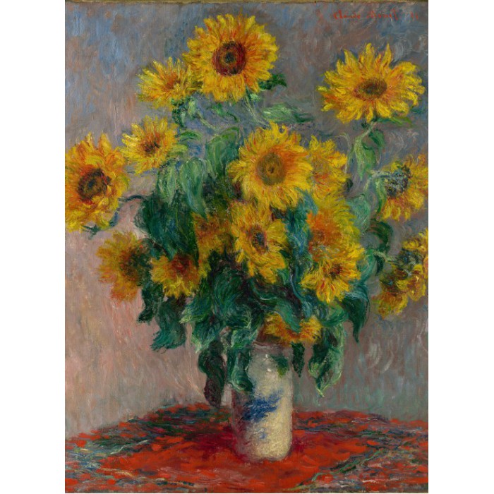 Puzzle Grafika-F-30227 Claude Monet: Bouquet of Sunflowers, 1881