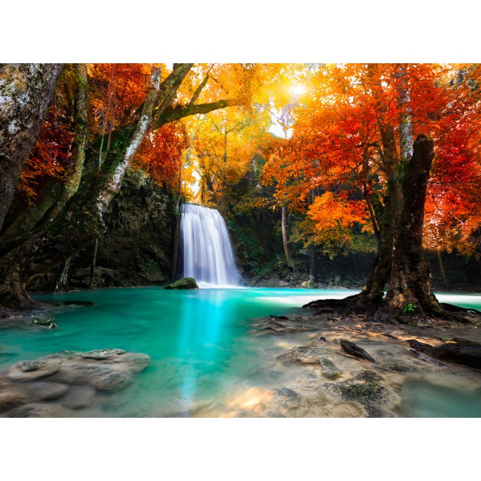 Puzzle  Grafika-F-30296 Deep Forest Waterfall