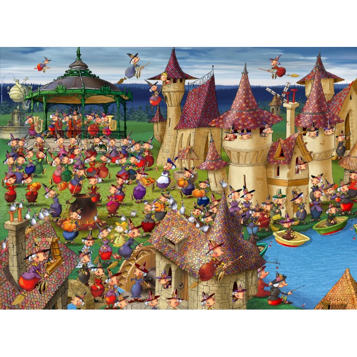 Puzzle Grafika-F-30387 François Ruyer: Witches