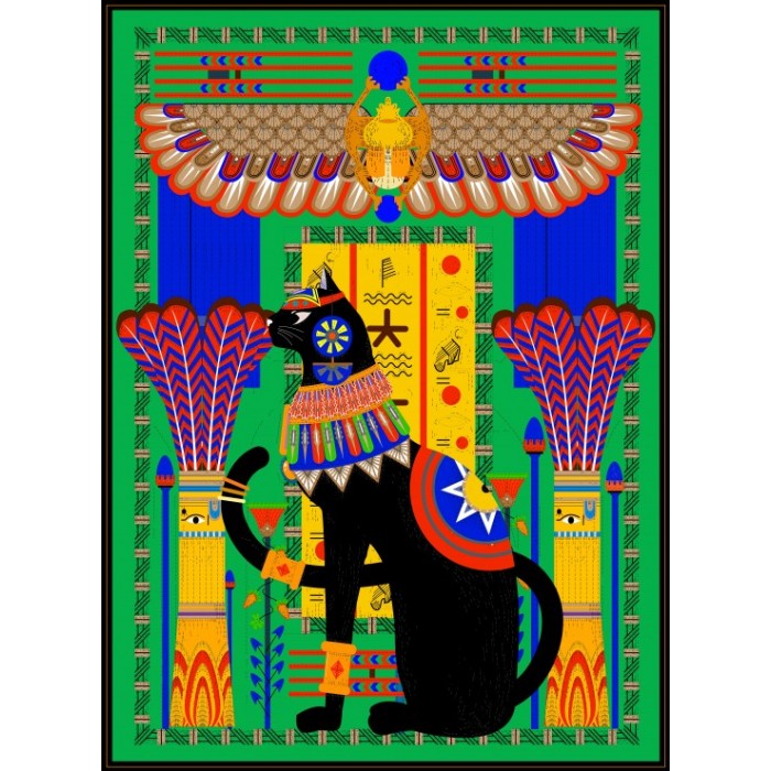 Puzzle  Grafika-F-30409 Egyptian Cat