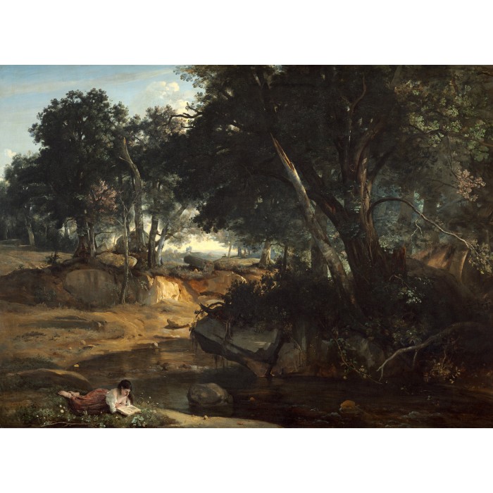 Puzzle  Grafika-F-30554 Jean-Baptiste-Camille Corot: Forest of Fontainebleau, 1834