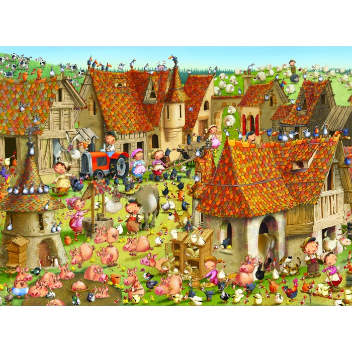 Puzzle Grafika-F-30606 François Ruyer - Farm
