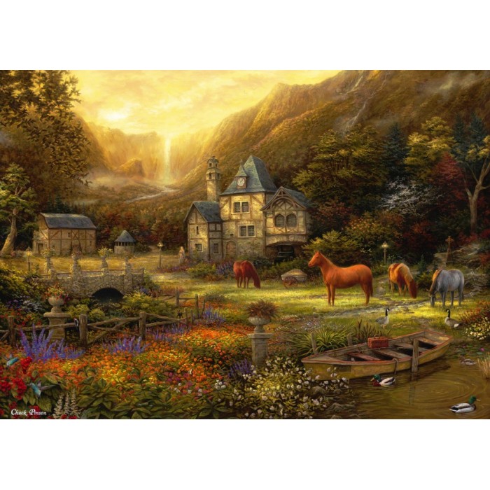 Puzzle Grafika-F-32218 Chuck Pinson - The Golden Valley